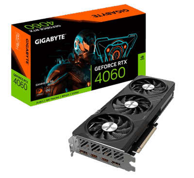 TARJETA DE VIDEO GIGABYTE RTX-4060 GAMING OC 8GB GDDR6 3 VENT