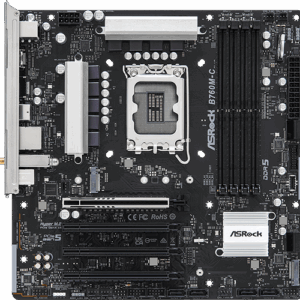 MAINBOARD ASROCK B760M-C R2.0 LGA1700 DDR5 4 SLOTS HDMI-DP WF
