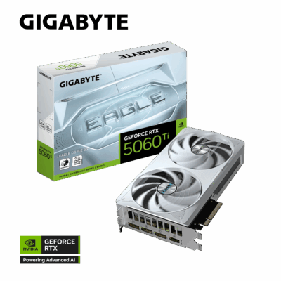 TARJETA DE VIDEO GIGABYTE GEFORCE RTX5060 TI EAGLE OC ICE 8GB GDRR7 PCIE 5.0