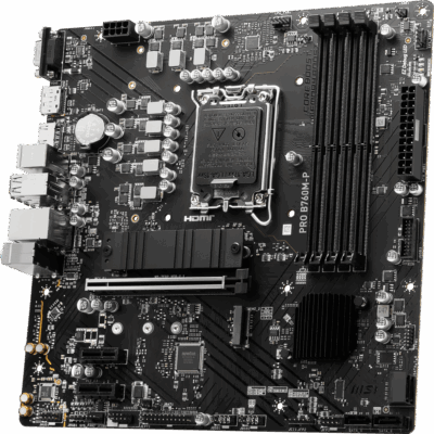 MOTHERBOARD MSI PRO B760M-P  DDR4 SUPPORT 14VA